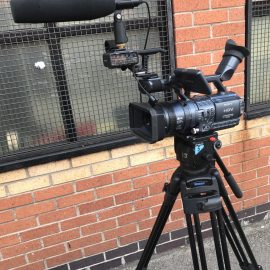 Sony Hand Held Semi Pro Video Camera With Tripod Prop Hire