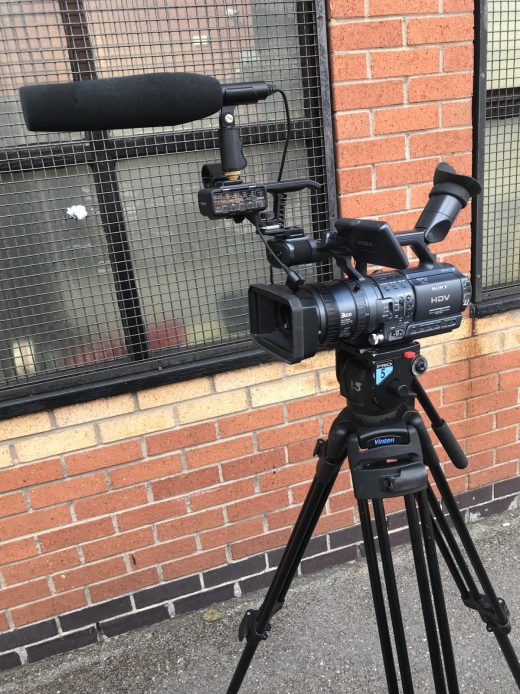 Handheld Video Camera Tripod Set Up Semi Professional Photo Prop Hire